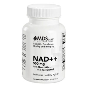 NAD++ 500mg NAD+ Capsules with Quercetin and Resveratrol to Promote Longevity and Healthy Aging